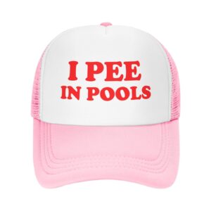 unisex i pee in pools hat baseball cap snapback hats adjustable cap