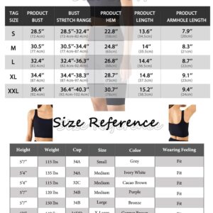 Chilylori Women's Seamless Sports Bra Workout Crop Top Tank Tops for Women Long Lined Sports Bra Ribbed Crop Top Fitness Bra Top Workout Tops for Women Sports Bra Black XXL