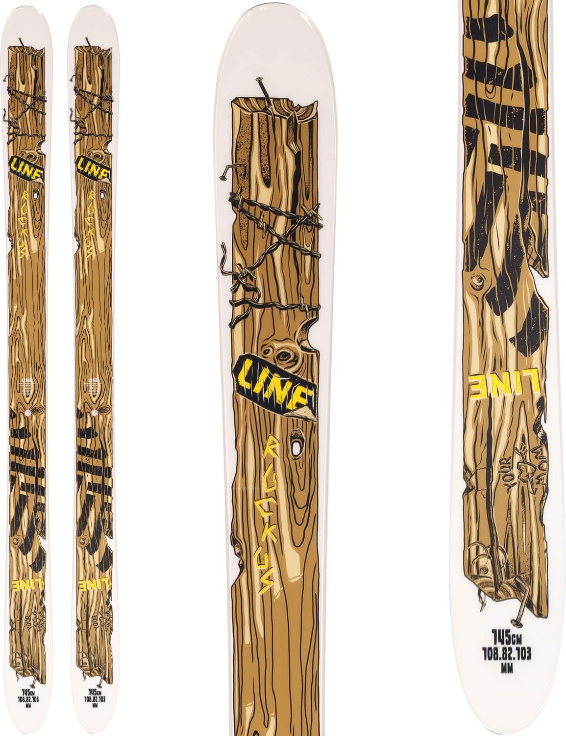 Line Ruckus Mens Skis 145cm