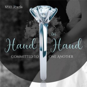 NANA Jewels Matrix 1.00ct (6.5mm) Round Zirconia 6 Prong Solitaire Ring - Platinum Plated Sterling Silver - Size 5.5