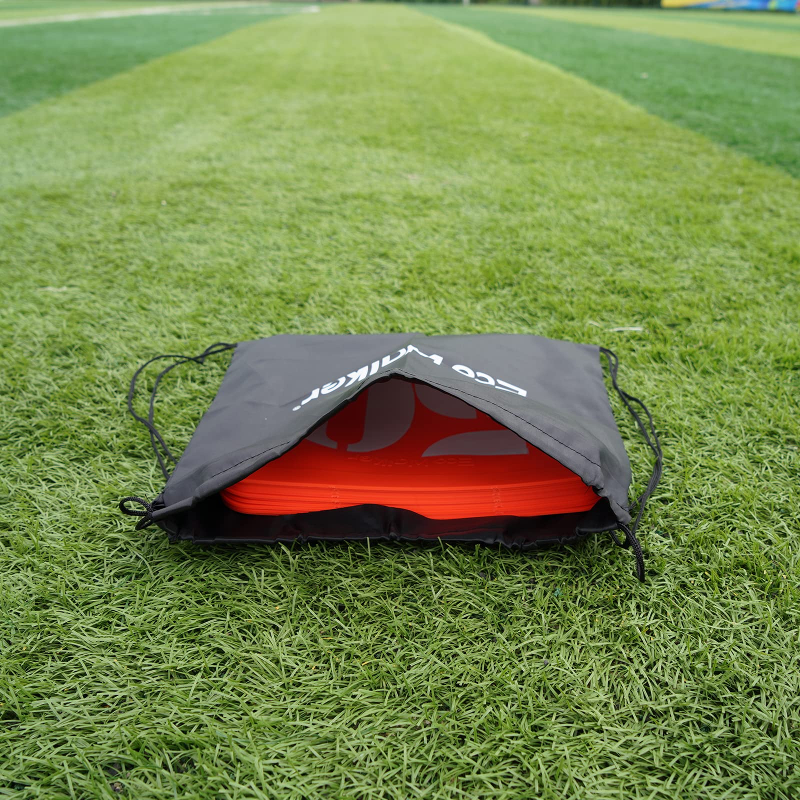 Eco Walker Football Field Yard Line Markers Yardage Markers with Portable Carrying Bag