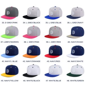 JPAK Old English Letter P Hip-Hop Snapback Hat Embroidered Baseball Cap English Alphabet