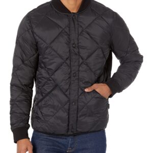 Calvin Klein Men's Reversible Diamond Quilted Jacket, Black, Large