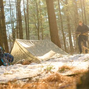 Redfeather Interlink Camo Tarp - 100% Waterproof Heavy Duty Nylon Cover, Shelter & Tent Footprint - Made in The USA