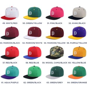 JPAK Old English Letter P Hip-Hop Snapback Hat Embroidered Baseball Cap English Alphabet