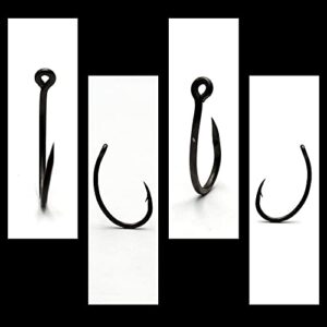 Fishinghooks 3 0PCS, Sea Water/Freshwater Fish Hook, High Carbon Steel Coated Puncture Fishing Accessories Fish Hook Fishing Hook (Color : 2#, Size : 30pcs)