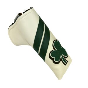 Shamrock Clover Blade Putter Golf Club Leather Headcover Sunfish