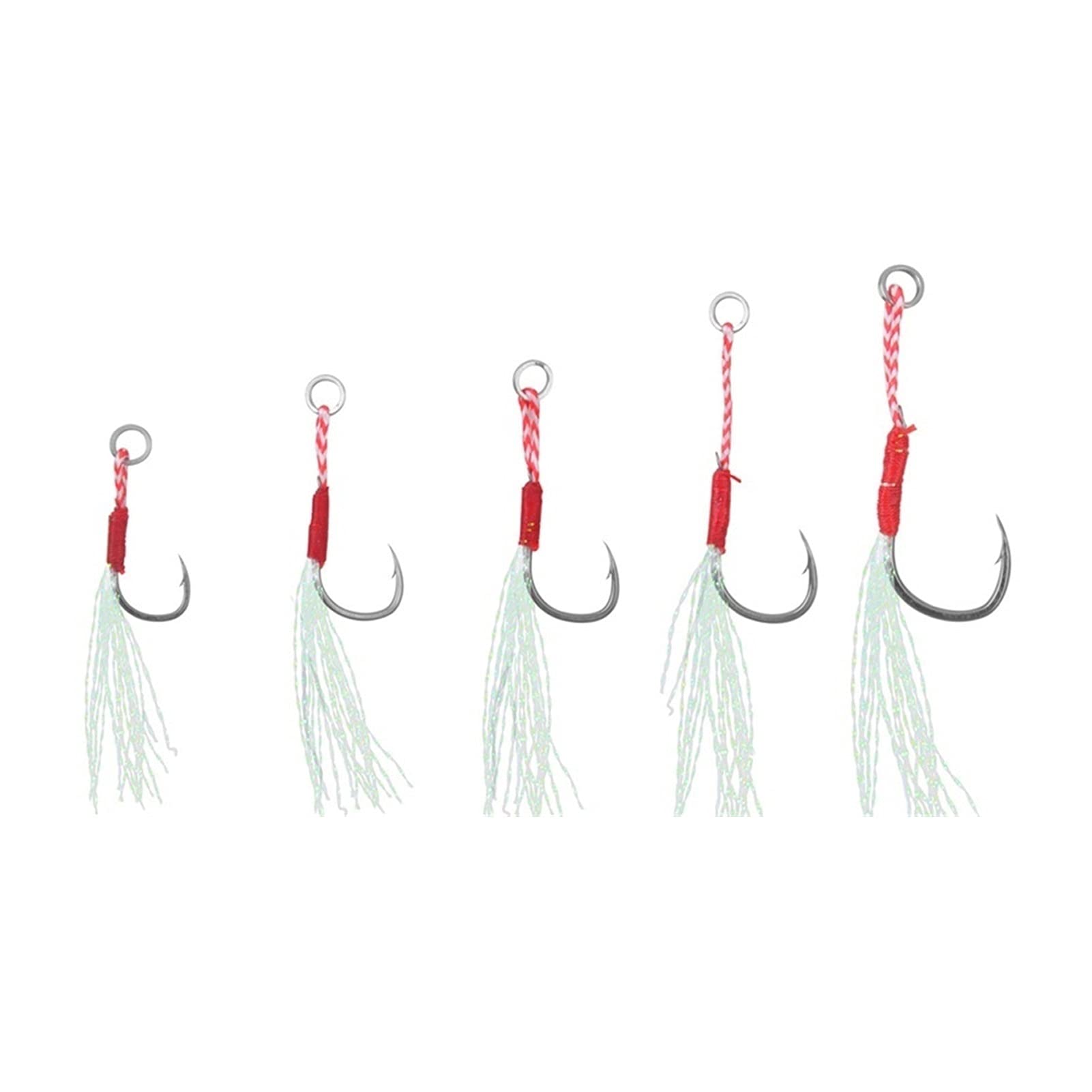 moisture Fishinghooks 100 PCS Casting Auxiliary Hook Slow Pose Bait Bass Fishing Hook Hook Bundled Fish Hook with Feather Sea Fishing Hook Fishing Hook (Size : 15#)