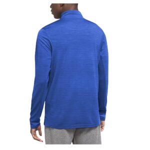 Nike Men’s Breathe Superset Game Royal Blue ¼ Zip (Quarter Zip) Training/Running Lightweight Long Sleeve Baselayer Shirt, Black Swoosh, Dri-Fit Wicks Moisture, Style CZ1212/Color 480, Size Small