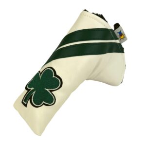 Shamrock Clover Blade Putter Golf Club Leather Headcover Sunfish