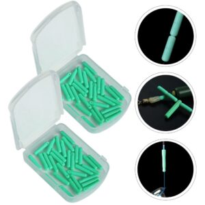 INOOMP 2 Boxes of 60Pcs Fishing Bobber Stopper Fishing Connector Fishing Tackles