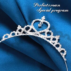 Sibba Princess Crown Tiara Girls Headband Hair Hoop Tiara Rhinestone Crystal Pearl Tiara Tiara Head Crown for Women Girls Wedding Prom Party Costume Christmas Gifts, One Size, Alloy, No Gemstone