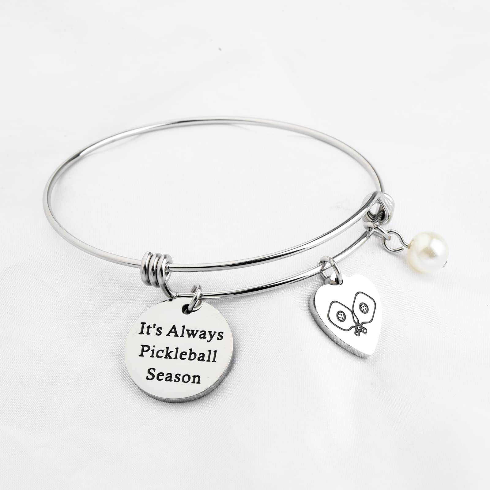 Zuo Bao Pickleball Lover Gift Pickleball Player Bracelet It's Always Pickleball Season Jewelry Gift For Pickleball Coach (It's Always Pickleball Season)