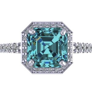 NANA Jewels 2ct Pure Brilliance Zirconia Halo Engagement Ring-Asscher Cut-March-7.5