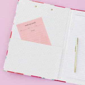 Kate Spade New York Memo Notepad, Small Scratch Pad for Notes, Cute Pink Writing Pad with 125 Sheets, Mark My Words