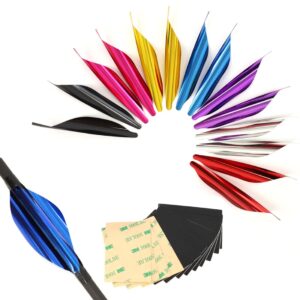 linkboy archery spin vanes 1.8inch arrow vanes fletches - 50pcs (purple)