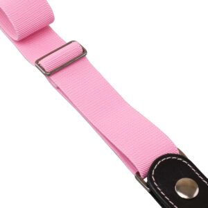 Action Ward No Buckle Stretch Belt for Women - No Bulge, No Hassle, Comfortable & Adjustable Elastic Belt for Women XS to XXL (Bubblegum Pink)