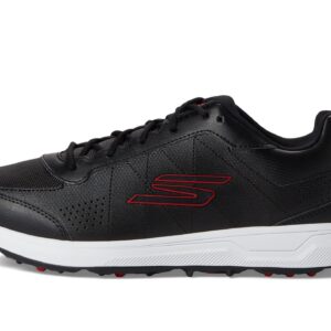 Skechers Men's Go Prime Relaxed Fit Spikeless Golf Shoe Sneaker, Black/Red, 8.5