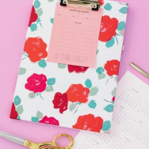 Kate Spade New York Memo Notepad, Small Scratch Pad for Notes, Cute Pink Writing Pad with 125 Sheets, Mark My Words