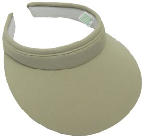 women's slip-on visor, beige, one size fits most