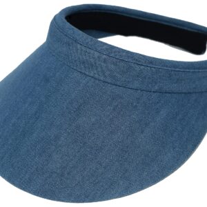 Women's Slip-on Visor, Denim, no Size