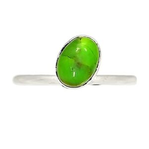 composite kingman green mohave turquoise 925 silver ring s.7.5 allr-14625