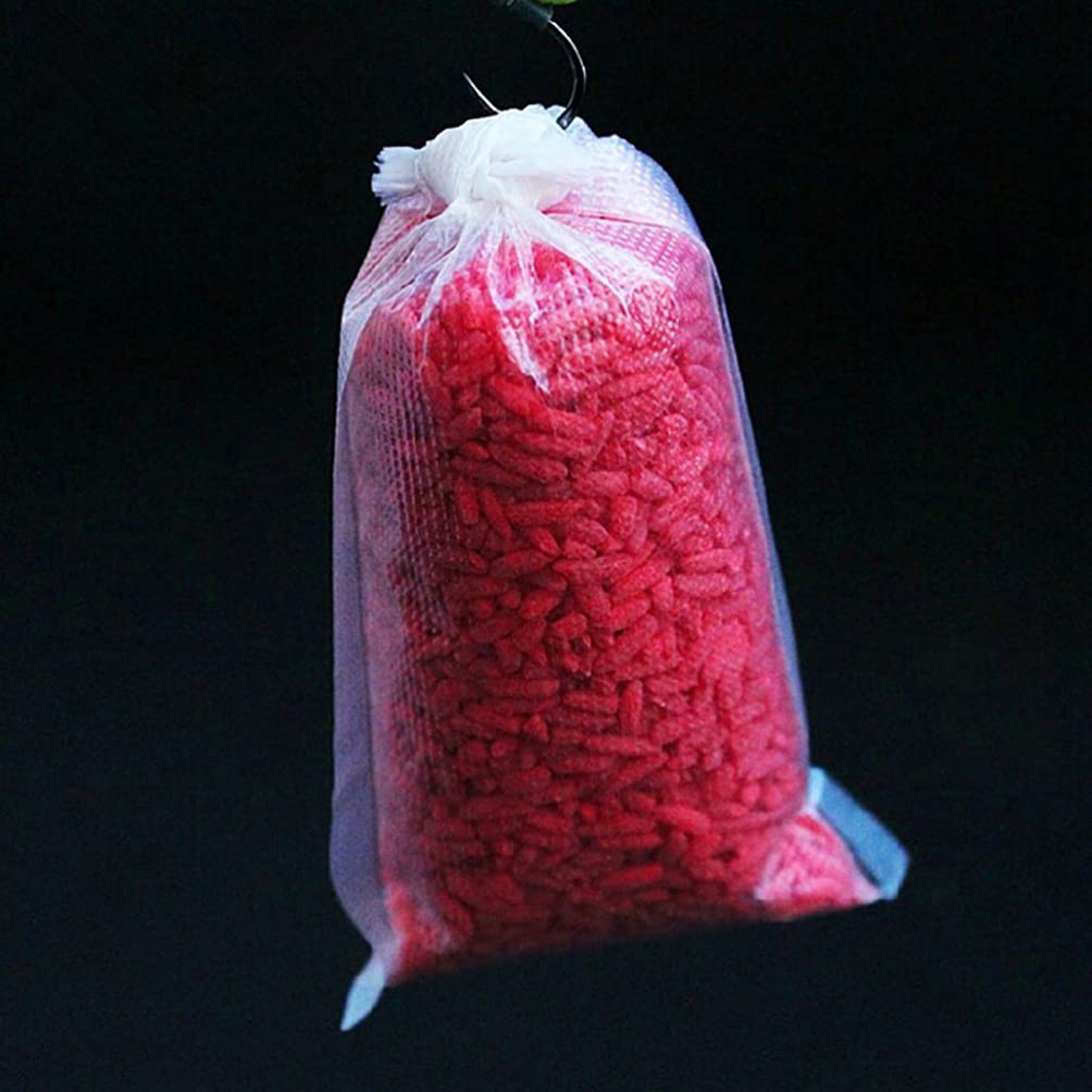 INOOMP 50pcs PVA Carp Fishing Bags Quick Water Soluble Baits Bag for Boilie Rig Baits Carp Fishing Equipment Tackle Kit