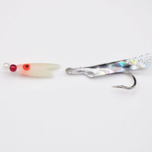 5 Pcs Feathers Bass Cod Fishing Lures Luminous Fishing Hook Boat Beach Pier Lure Fishing Rigs Sea Fishing Tackle sea Fishing Tackle kit