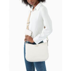 Kate Spade New York Large Rosie Crossbody Shoulder Handbag Adjustable Strap (Parchment)