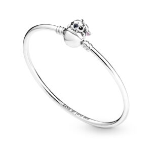 IBAGKE 925 Sterling Silver Bracelet for charm bangle Love at first bite engraved Fit 928 Sterling Silver Charms Bracelet for Women for Christmas Valentine Day Gift