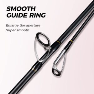 BERRYPRO Surf Rod Pure Carbon Surf Spinning Rod Graphite Surf Fishing Rod (9'/10'/11'/12') (12'-Spinning-2pc)