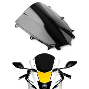 sport fairing windshield fit for yamaha yzf r6 2017 2018 2019 r7 2021 2022 motorcycle windscreen wind deflector - black