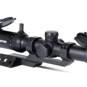 Monstrum 1-6x24 LPVO Rifle Scope with Offset Micro Red Dot Mount | Compatible with Vortex Venom/Viper/Fastfire/Docter Standard Red Dots