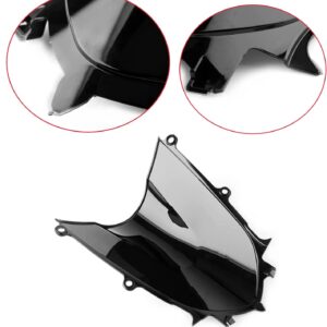 SPORT FAIRING Windshield Fit for Yamaha YZF R6 2017 2018 2019 R7 2021 2022 Motorcycle Windscreen Wind Deflector - Black