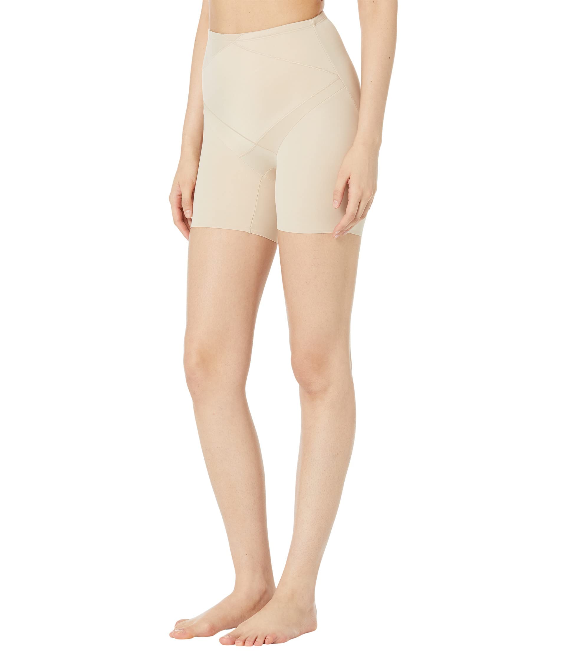 Miraclesuit Extra Firm Tummy Tuck 15" Bike Shorts Warm Beige L (Women's 12-14)