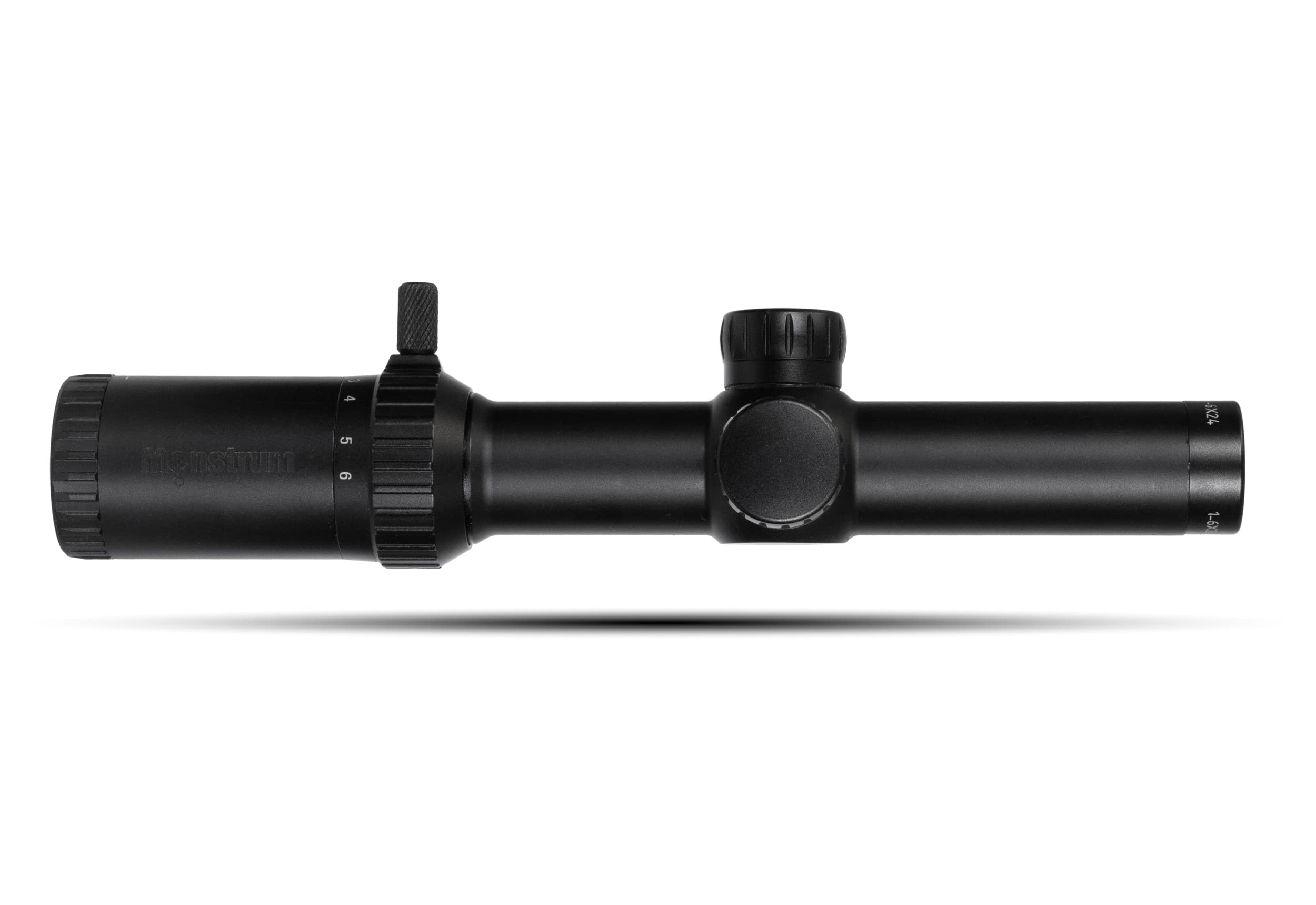 Monstrum 1-6x24 LPVO Rifle Scope with Offset Micro Red Dot Mount | Compatible with Vortex Venom/Viper/Fastfire/Docter Standard Red Dots