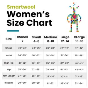 Smartwool Women's Classic Thermal Merino Wool Base Layer — Pattern Crew (Slim Fit), Light Gray Mountain Scape, Large