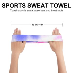 Custom Sport Headband, Add Your Photo Text Logo Personalized Workout Sweatband for Women/Men Customized Moisture Wicking Sweatband for Gym, Running, Cycling, Yoga, Basketball, Football