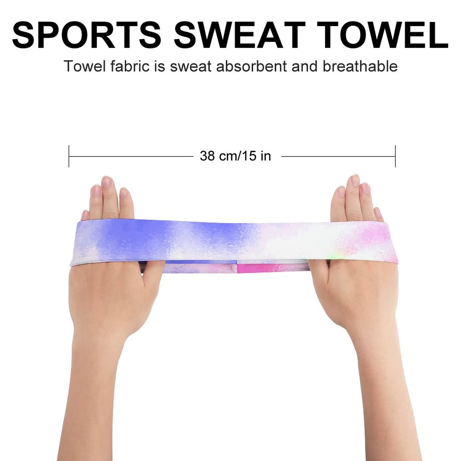 Custom Sport Headband, Add Your Photo Text Logo Personalized Workout Sweatband for Women/Men Customized Moisture Wicking Sweatband for Gym, Running, Cycling, Yoga, Basketball, Football