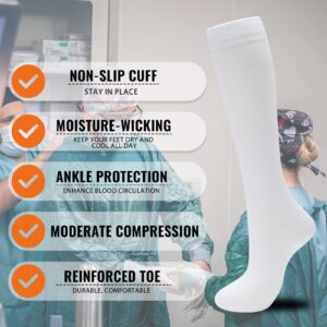 fenglaoda Compression Socks for Women Men 3 Pairs Graduated Compression Support Circulation Socks for Nurses