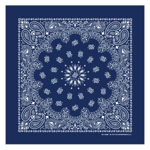 B53 100% Cotton Bandanas Made in the USA - Stylish Headband, Handkerchief, Scarf - 21 inch x 21 inch (Red, Navy, Black (3-pack))