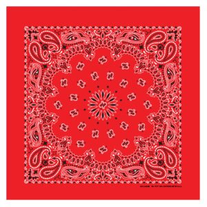 B53 100% Cotton Bandanas Made in the USA - Stylish Headband, Handkerchief, Scarf - 21 inch x 21 inch (Red, Navy, Black (3-pack))