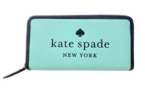 kate spade new york ella pebbled leather large continental wallet (poolside melon)