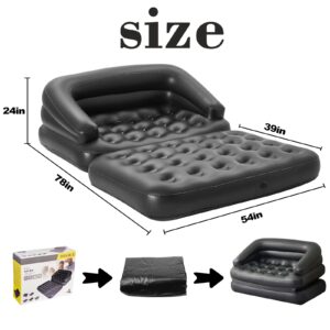 DIMAR GARDEN Inflatable Couch Blow Up Couch Mattress,Outdoor Air Sofa Bed for Camping,Full Size