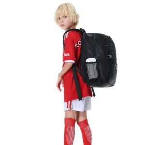 Hsmihair Youth Soccer Bag-Soccer Backpack & & Backpack for Football Volleyball Basketball,with Ball Compartment and Separate Cleat Training Package