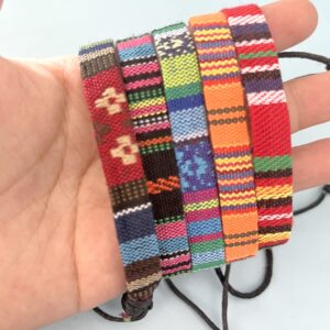 WAINIS 20PCS Wrap Friendship Bracelets Men Women Hemp Cords Ethnic Tribal Bracelets Wristbands