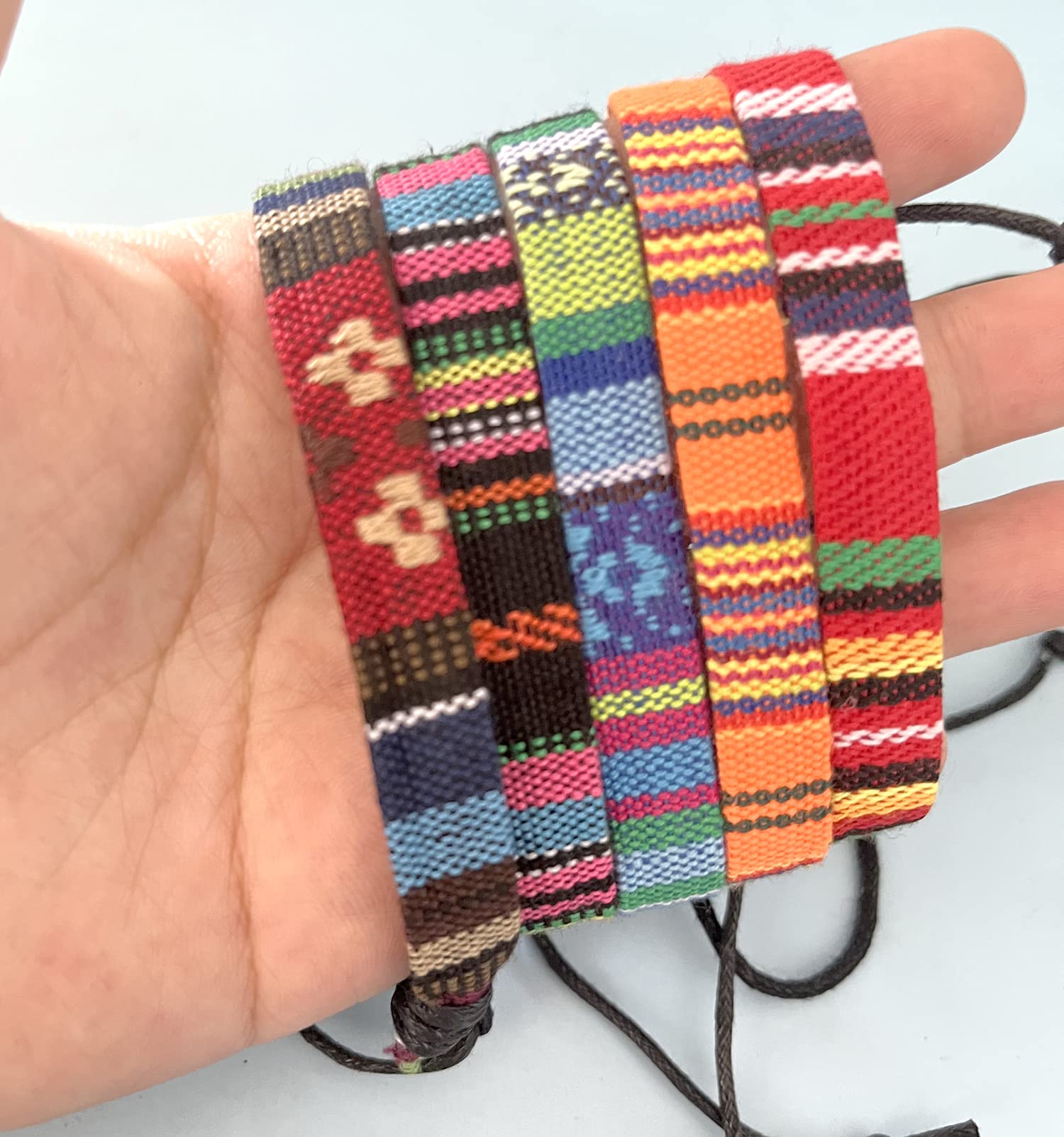 WAINIS 20PCS Wrap Friendship Bracelets Men Women Hemp Cords Ethnic Tribal Bracelets Wristbands