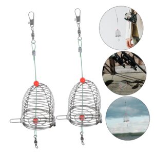 Fishing Accessories Metal Basket 10 PCS Carp Feeder Bait Feeder Stainless Steel Lure Fishing Cage Fishing Tackle Bait Holder Fishing Accessories Metal Basket