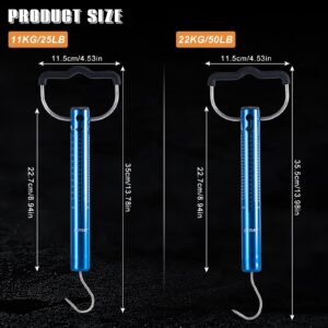 Goture Aluminum Tubular Spring Scale, Tube Fishing Scale, Hanging Spring Scales with Hook 25LB/50LB