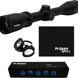 Prazen Optics Ridgesite Riflescope, Second Focal Plane, Fully Multi Coated Lens', IPX7 Waterproof, Capped Turrets, Premium Quality Scope (SHR Reticle, 4-12x40)…